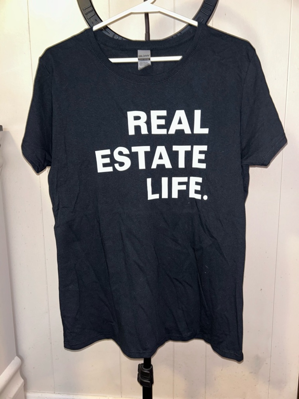 Real Estate Life Black Graphic Tee